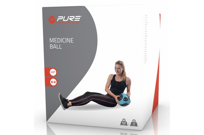 Pure2Improve Medisinball 3 kg blå - Persienner