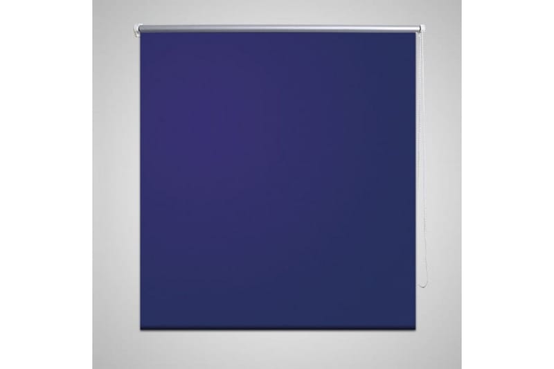 Rullegardin 80 x 175 cm marineblå - Blå|Hvit - Rullegardin