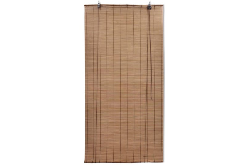 Rullegardiner 2 stk bambus 100x160 cm brun - Rullegardin