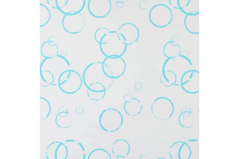 Dusjforheng 100x240 cm boble - Hvit - Rullegardin