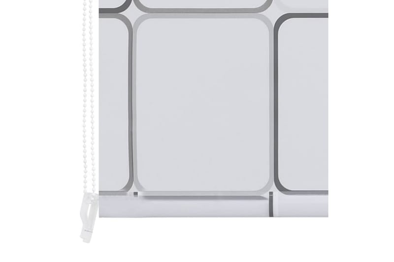 Dusjforheng 120x240 cm kvadrat - Hvit - Rullegardin