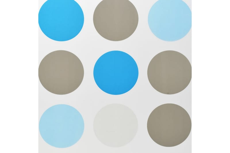 Dusjforheng 120x240 cm sirkel - Blå - Rullegardin