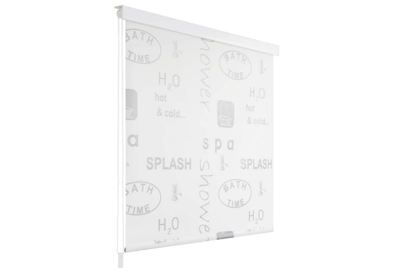 Dusjforheng 160x240 cm splash - Grå - Rullegardin