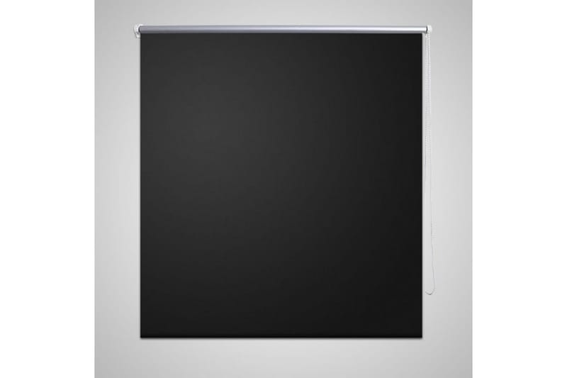 Rullegardin 120 x 175 cm svart - Hvit|Svart - Rullegardin
