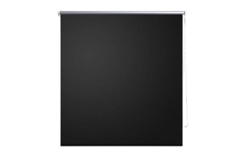 Rullegardin 120 x 175 cm svart - Hvit|Svart - Rullegardin