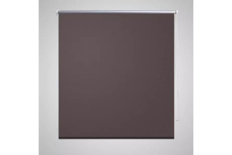 Rullegardin 140 x 175 cm kaffefarget - Hvit - Rullegardin