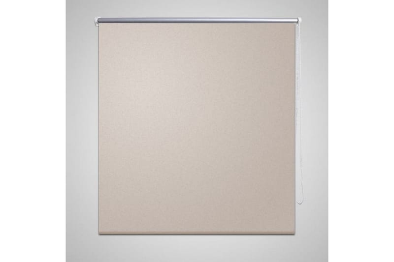Rullegardin 140 x 230 cm beige - Beige|Hvit - Rullegardin