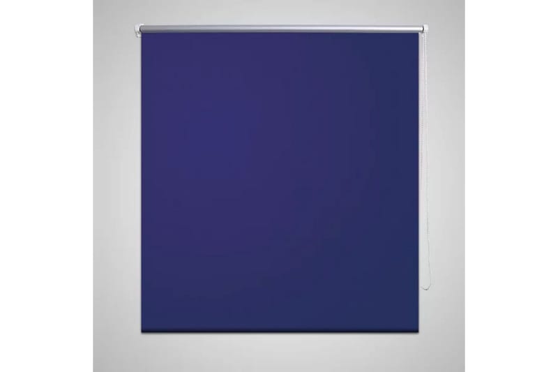 Rullegardin 140 x 230 cm marineblå - Blå|Hvit - Rullegardin