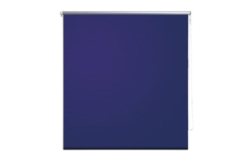 Rullegardin 160 x 230 cm marineblå - Blå|Hvit - Rullegardin