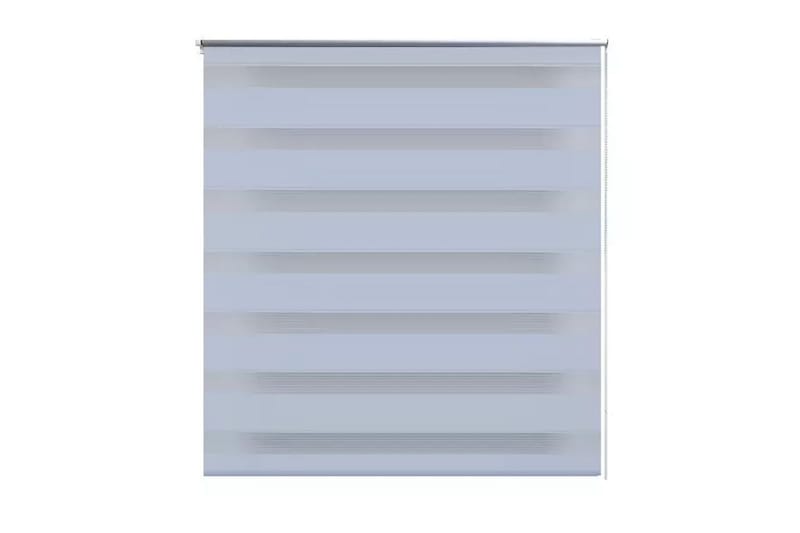Rullegardiner sebramønstret 100 x 175 cm hvit - Hvit - Rullegardin