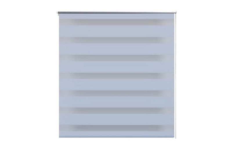 Rullegardiner sebramønstret 120 x 175 cm hvit - Hvit - Rullegardin