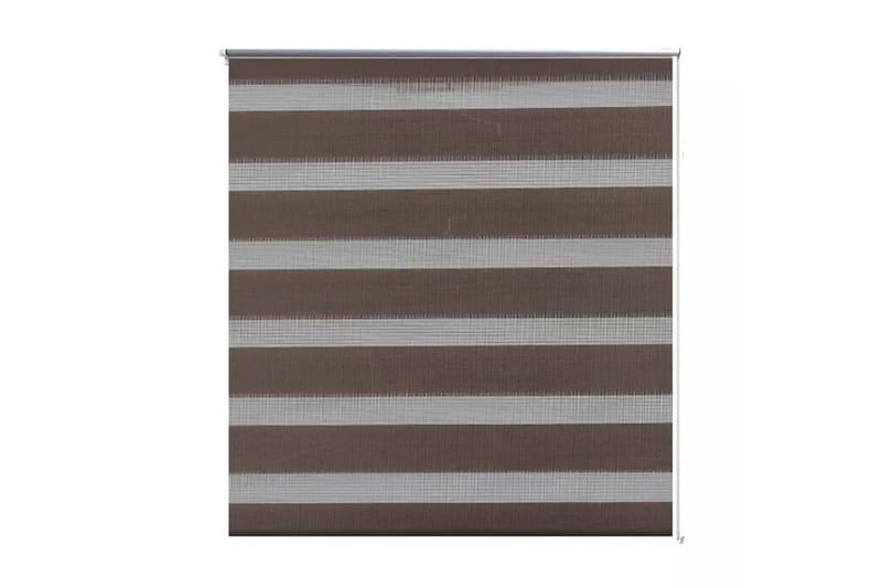 Rullegardiner sebramønstret 120 x 175 cm kaffe - Brun|Transparent - Rullegardin