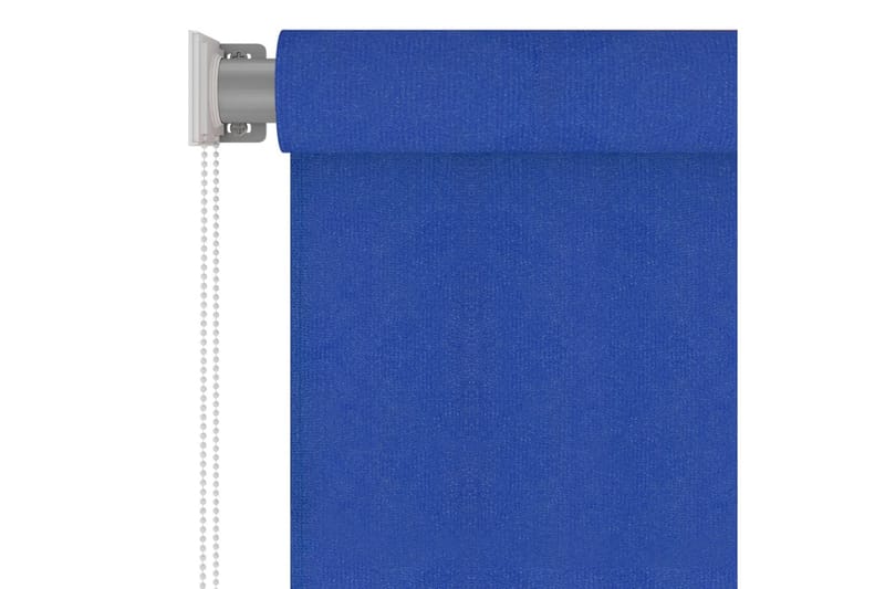 Utendørs rullegardin 100x140 cm blå HDPE - Blå - Rullegardin