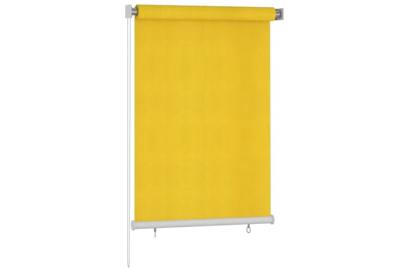 Utendørs rullegardin 100x140 cm gul HDPE - Gul - Rullegardin