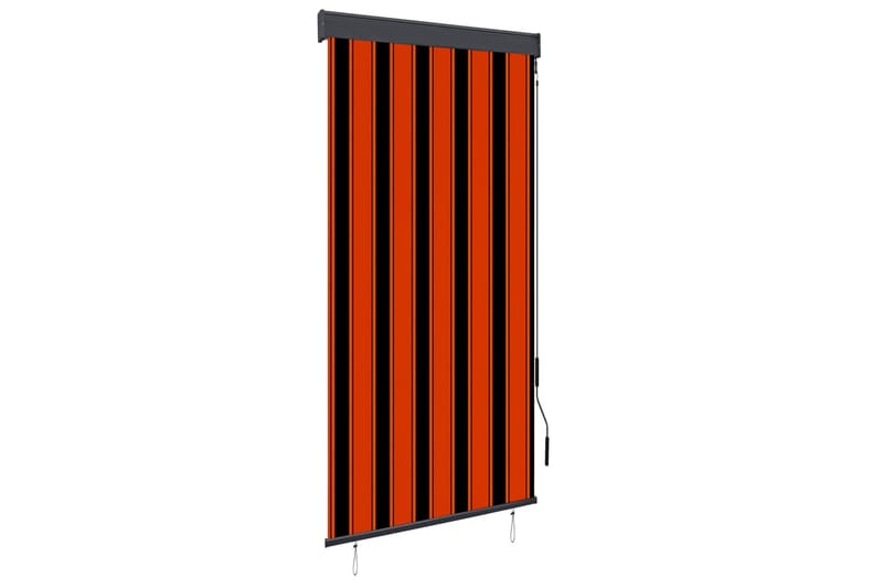 Utendørs rullegardin 100x250 cm oransje og brun - Rullegardin