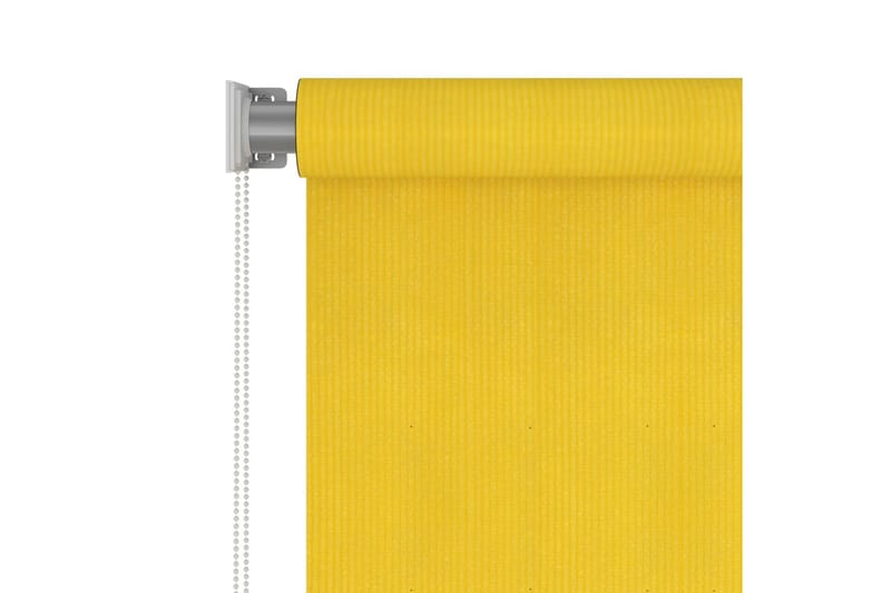 Utendørs rullegardin 120x140 cm gul HDPE - Gul - Rullegardin