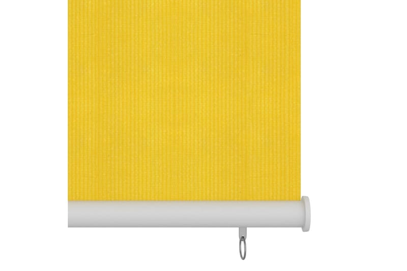 Utendørs rullegardin 120x140 cm gul HDPE - Gul - Rullegardin