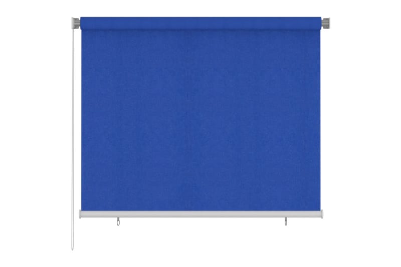 Utendørs rullegardin 180x140 cm blå HDPE - Blå - Rullegardin