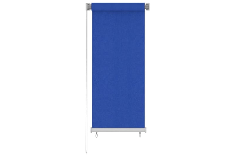 Utendørs rullegardin 60x140 cm blå HDPE - Blå - Rullegardin