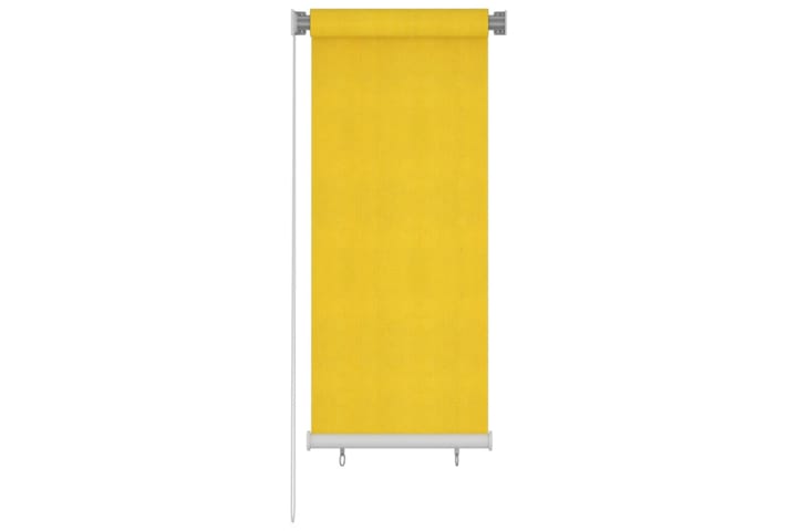 Utendørs rullegardin 60x140 cm gul HDPE - Gul - Rullegardin