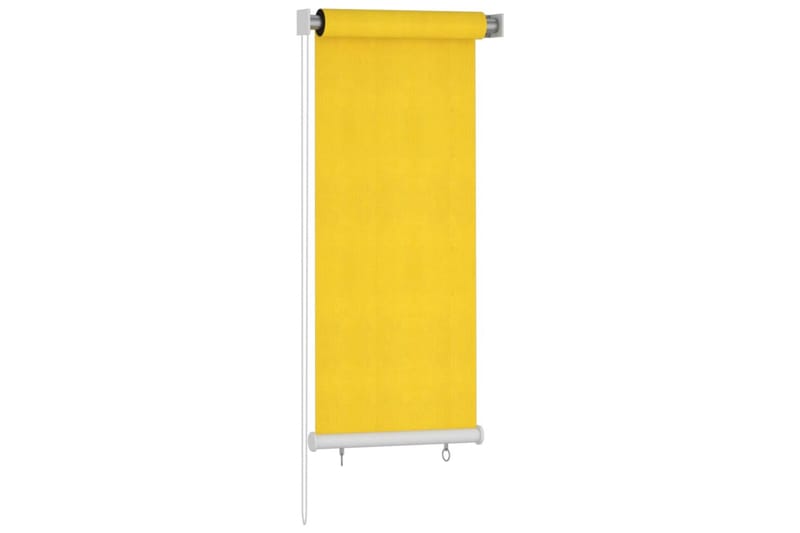 Utendørs rullegardin 60x140 cm gul HDPE - Gul - Rullegardin