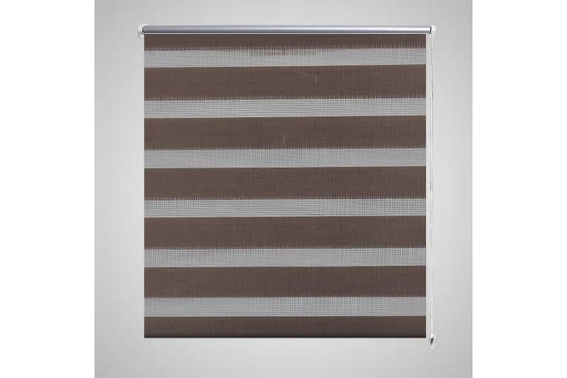 Zebra Gardiner 80 x 150 cm Kaffe Farge - Beige|Hvit - Rullegardin