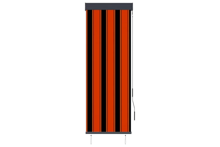 Utendørs rullegardin 60x250 cm oransje og brun - Rullegardin