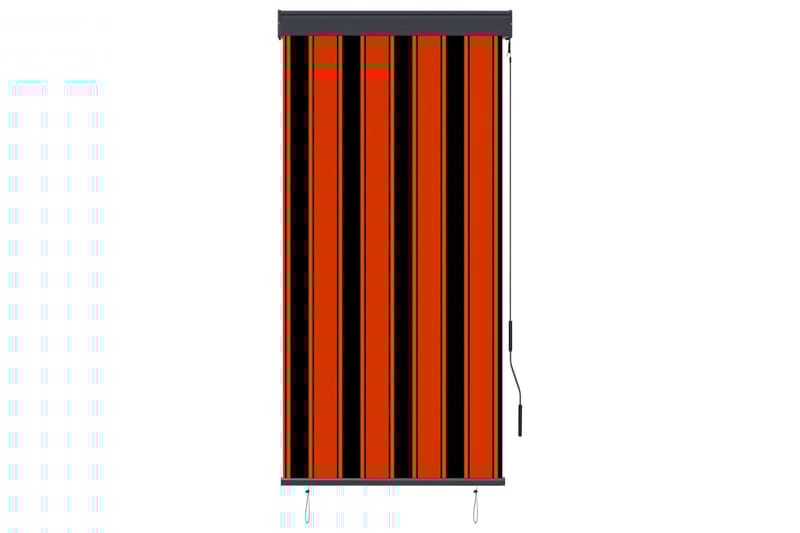Utendørs rullegardin 80x250 cm oransje og brun - Rullegardin