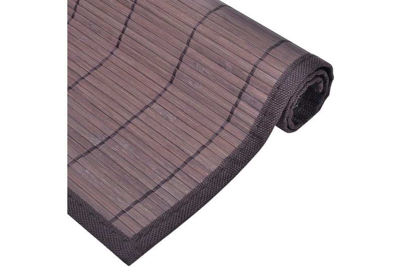 6 Bambus kuvertbrikker 30 x 45 cm, mørkebrun - Brun - Bordmatte - Bordbrikke - Kjøkkentekstiler