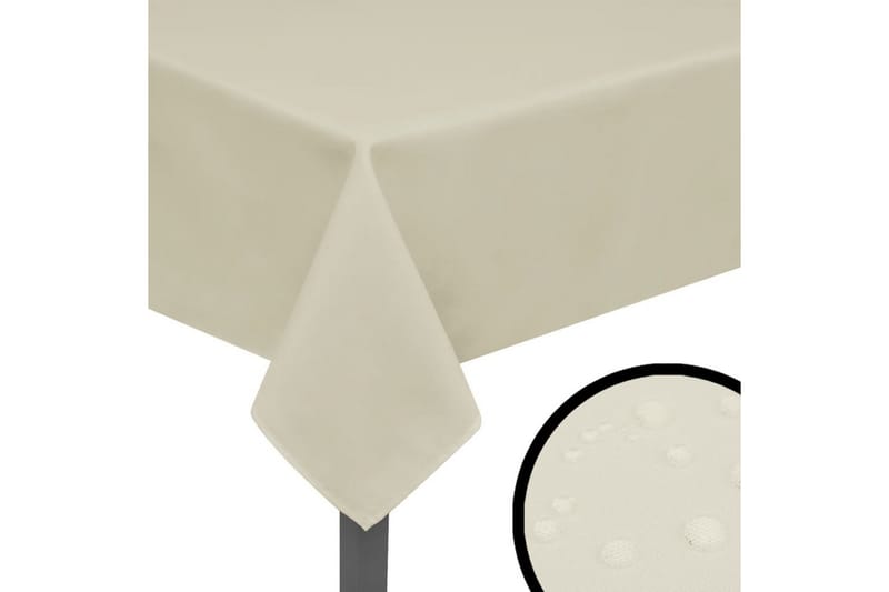 Bordduker 5 stk Krem 170x130 cm - Bordløper - Kjøkkentekstiler