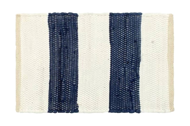 Bordmatter 6 stk Chindi stripet blå og hvit 30x45 cm - Blå - Bordmatte - Kjøkkentekstiler - Bordbrikke