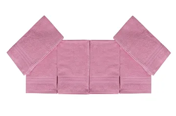 Hobby Håndkle 30x50 cm 6-pk - Rosa - Tekstiler & tepper - Kjøkkentekstiler