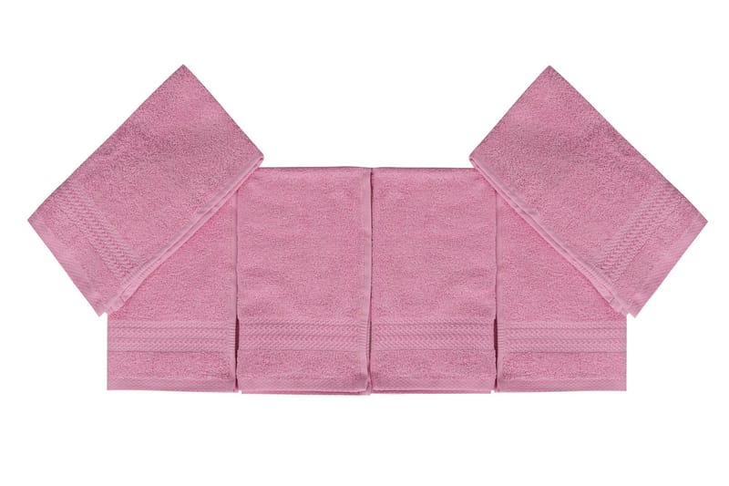 Hobby Håndkle 30x50 cm 6-pk - Rosa - Tekstiler & tepper - Baderomstekstiler - Håndklær
