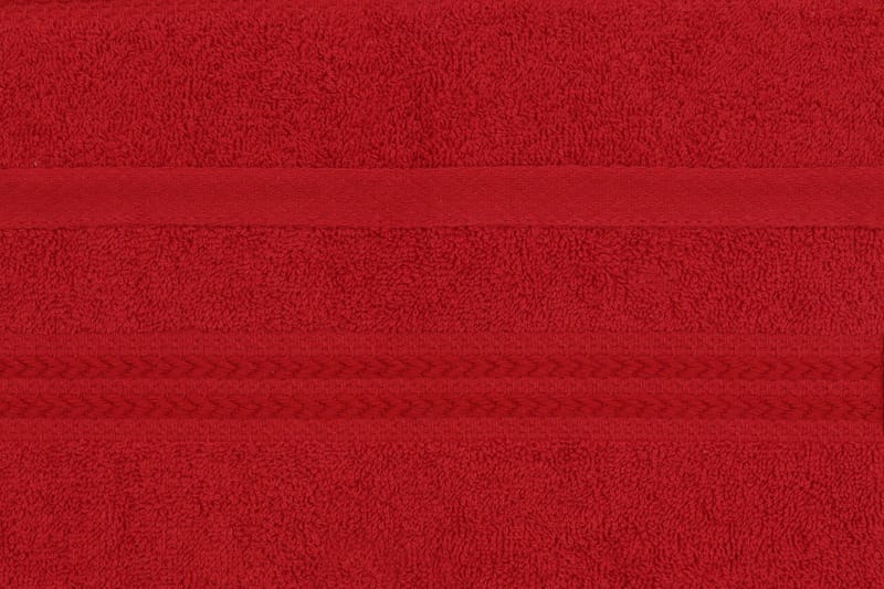 Hobby Håndkle 30x50 cm 6-pk - Rød - Tekstiler & tepper - Baderomstekstiler - Håndklær
