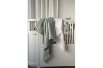 Muslinwrap 2-pakning - Hvit/Grønn (70 x 70 cm) - Tekstiler & tepper - Barnetekstiler - Babyteppe