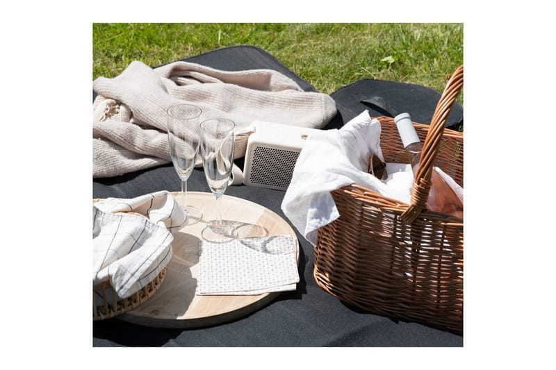 Picknic Pledd 130 x 150 cm - Svart - Tekstiler & tepper - Tepper & pledd