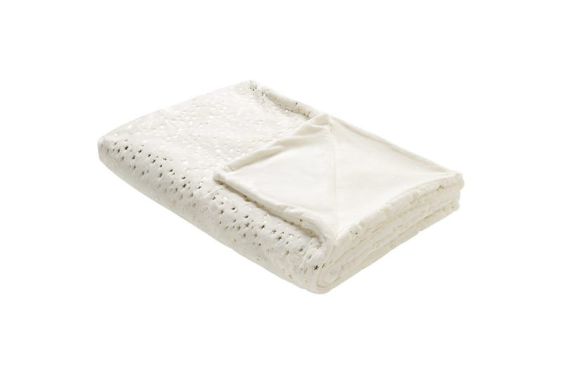 Pledd Alazeya Beige/gull, 130x180 cm - Beige/gull, 130x180 cm - Tekstiler & tepper - Tepper & pledd