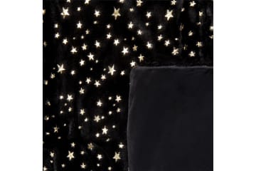 Pledd Alazeya Svart/gull, 150x200 cm - Svart/gull, 150x200 cm - Tekstiler & tepper - Tepper & pledd