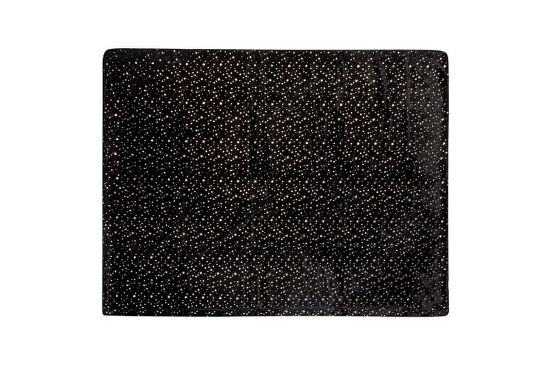 Pledd Alazeya Svart/gull, 150x200 cm - Svart/gull, 150x200 cm - Tekstiler & tepper - Tepper & pledd
