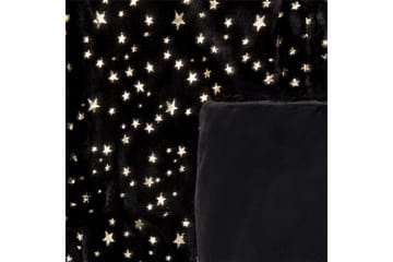 Pledd Alazeya Svart/gull, 150x200 cm - Svart/gull, 150x200 cm - Tekstiler & tepper - Tepper & pledd
