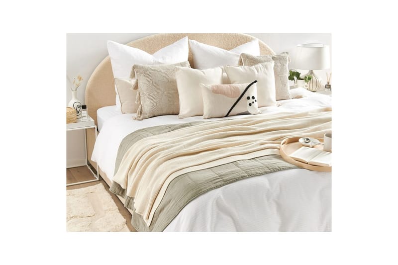 Pledd Asaka Beige - Beige - Tekstiler & tepper - Tepper & pledd