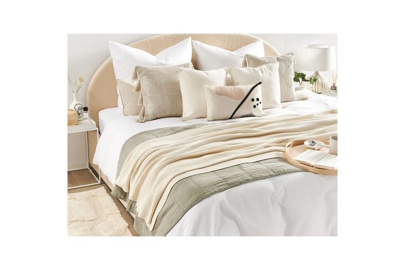 Pledd Asaka Beige - Beige - Tekstiler & tepper - Tepper & pledd