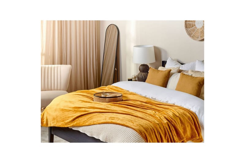 Pledd Bayburt Oransje, 150x200 cm - Oransje, 150x200 cm - Tekstiler & tepper - Tepper & pledd