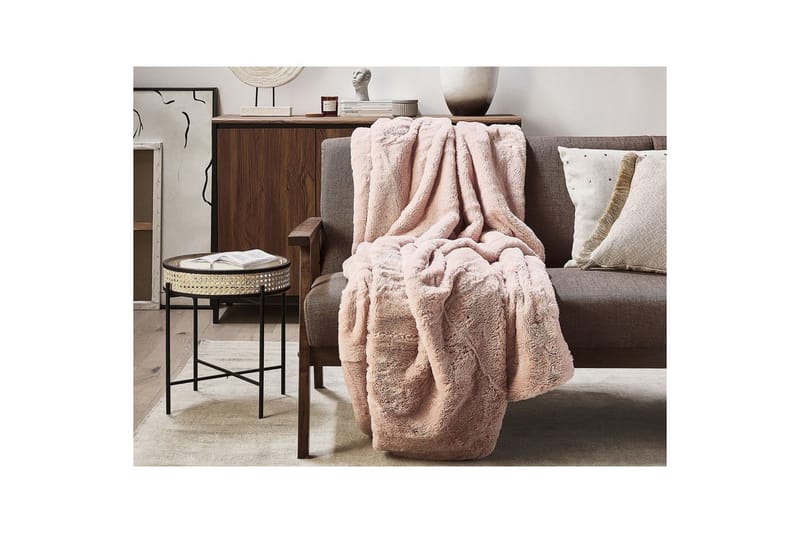 Pledd Chaab Rosa, 150x200 cm - Rosa, 150x200 cm - Tekstiler & tepper - Tepper & pledd