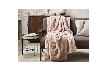 Pledd Chaab Rosa, 150x200 cm - Rosa, 150x200 cm - Tekstiler & tepper - Tepper & pledd