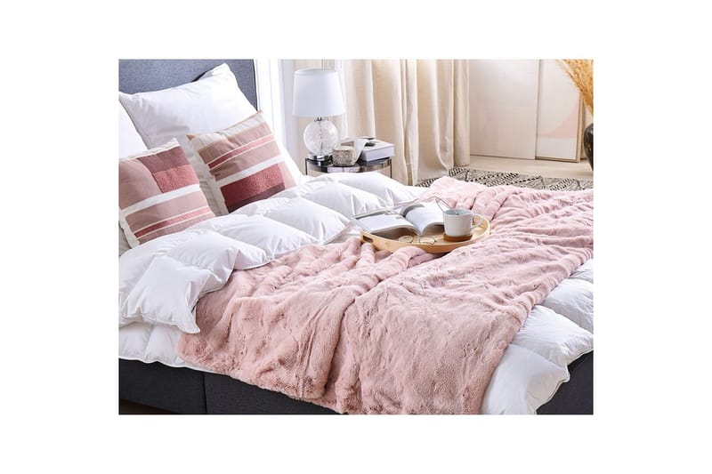 Pledd Chaab Rosa, 200x220 cm - Rosa, 200x220 cm - Tekstiler & tepper - Tepper & pledd