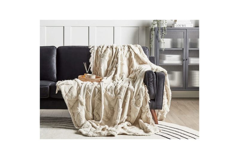 Pledd Chack Beige, 220x240 cm - Beige, 220x240 cm - Tekstiler & tepper - Tepper & pledd