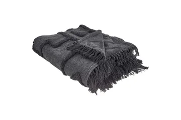 Pledd Chack Grå/svart, 200x220 cm - Grå/svart, 200x220 cm - Tekstiler & tepper - Tepper & pledd