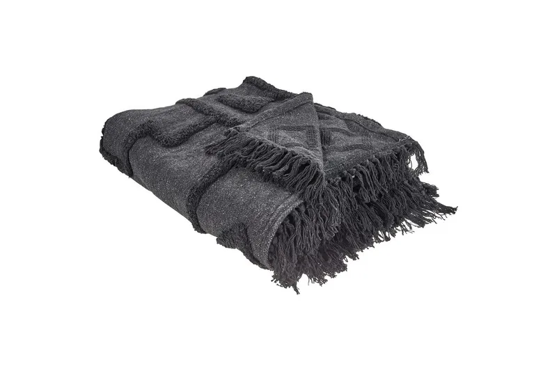 Pledd Chack Grå/svart, 200x220 cm, Grå/svart, 200x220 cm