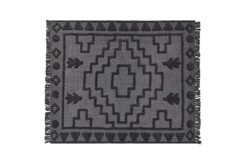 Pledd Chack Grå/svart, 200x220 cm - Grå/svart, 200x220 cm - Tekstiler & tepper - Tepper & pledd